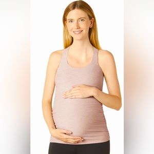 Beyond Yoga Spacedye Bases Covered Maternity Tank in Heathers Grey
